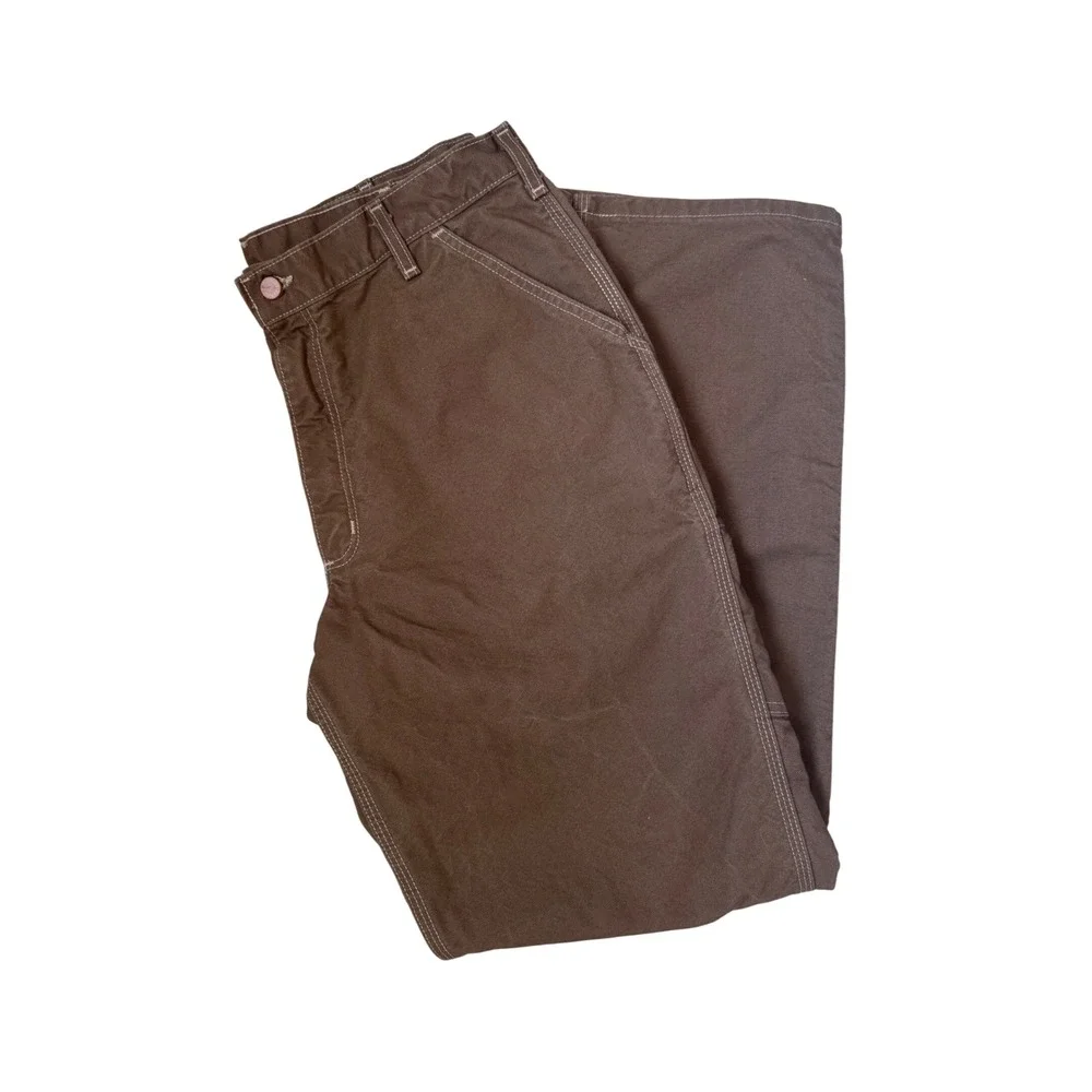 Carhartt FR Flame Resistant Work Pants Mens 36x34 Brown Carpenter CAT 2 - Picture 3 of 9